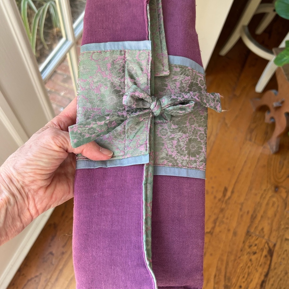 Purple and Green Fabric Wrap